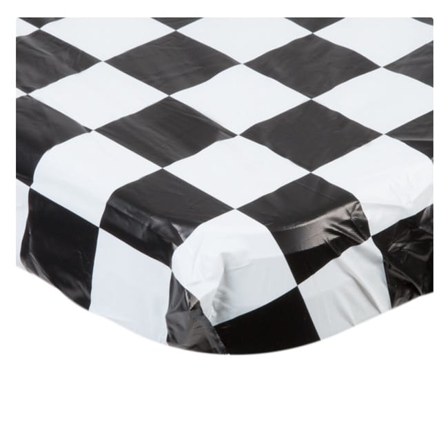 Elastic Plastic Table Cover – Gingham Black | Rental Elastic Plastic Table Cover – Gingham Black | Rental