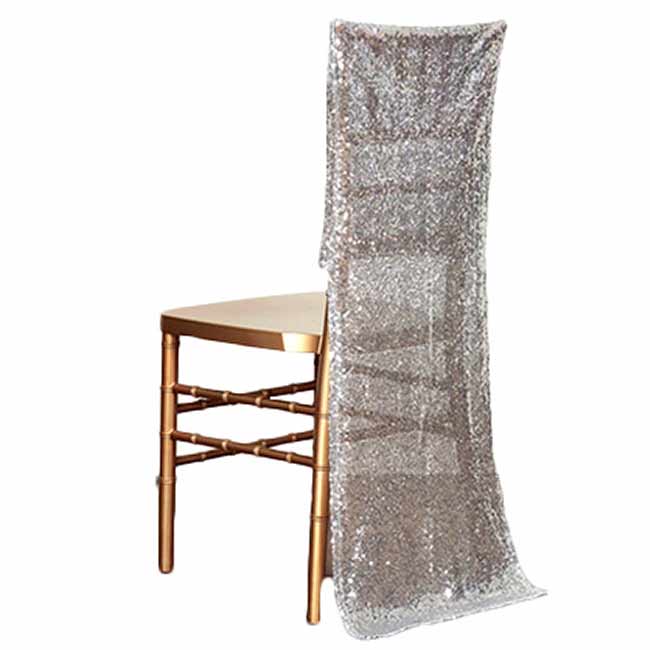 Silver Sequin Slipcover | Rental Silver Sequin Slipcover | Rental