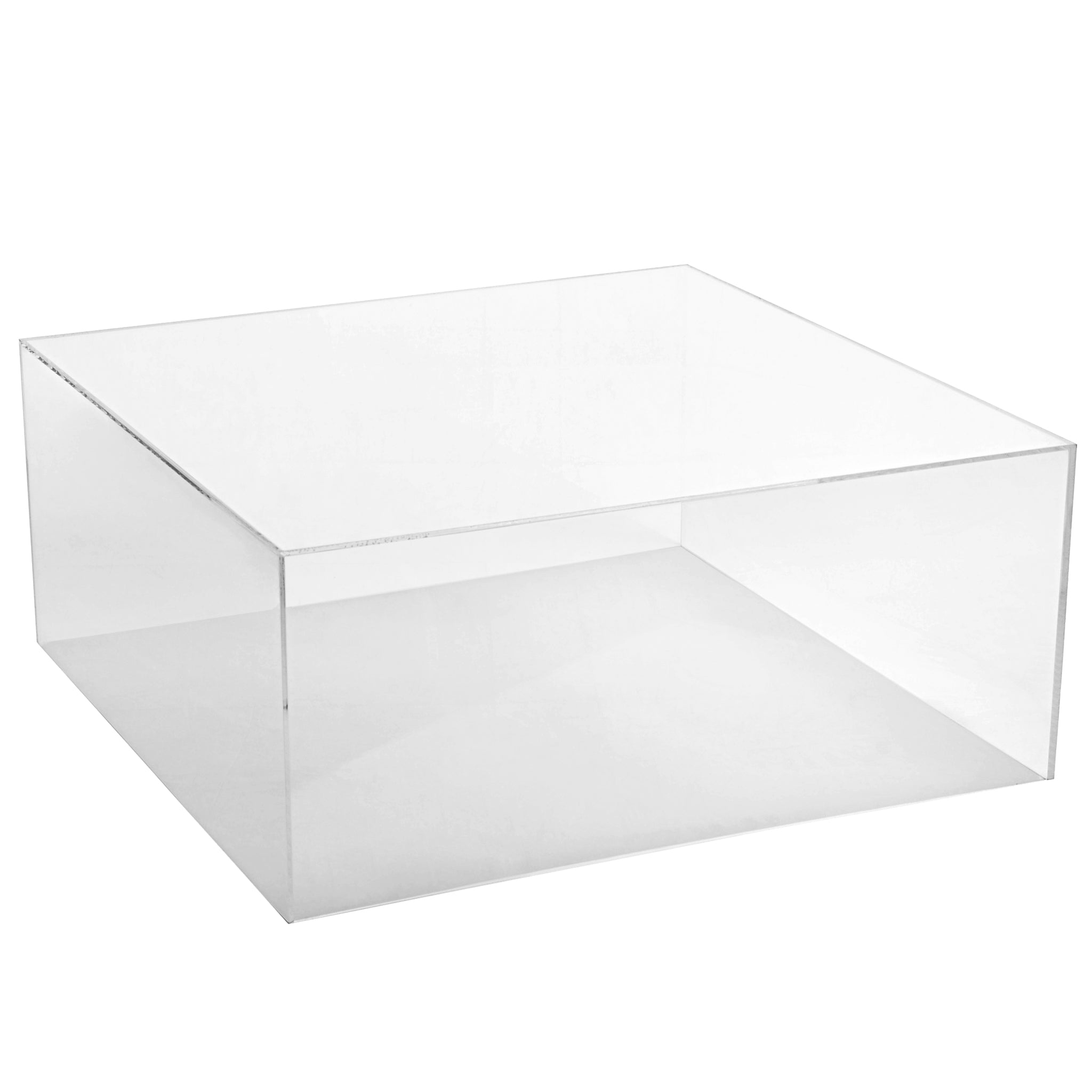 Clear Acrylic Cake Box Stand 14″x14″ | Rental Clear Acrylic Cake Box Stand 14″x14″ | Rental