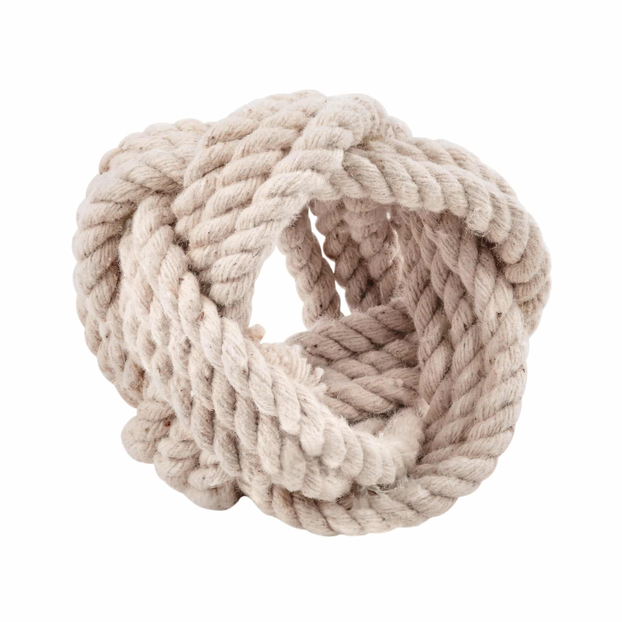 4 pcs/set Braided Jute Burlap Napkin Rings | Rental