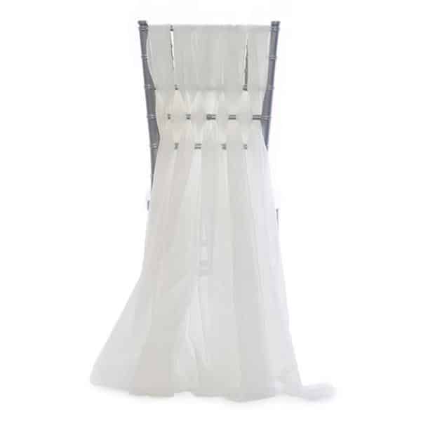 DecoStar™ 15″ Chiavari Chair Accent 5 Piece Sheer Weave – Ivory | Rental DecoStar™ 15″ Chiavari Chair Accent 5 Piece Sheer Weave – Ivory | Rental