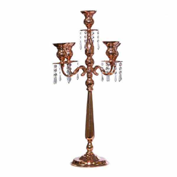 The Cleopatra – 30″ 4-Arm Candelabra w/ Collapsing Arms! – Rose Gold – by DecoStar™ | Rental The Cleopatra – 30″ 4-Arm Candelabra w/ Collapsing Arms! – Rose Gold – by DecoStar™ | Rental