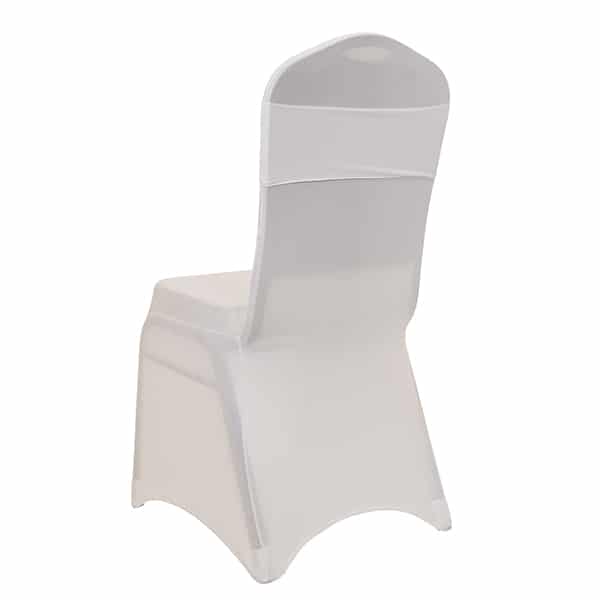 DecoStar™ 5″ Wide Spandex Chair Band – White – 10 PACK | Rental DecoStar™ 5″ Wide Spandex Chair Band – White – 10 PACK | Rental