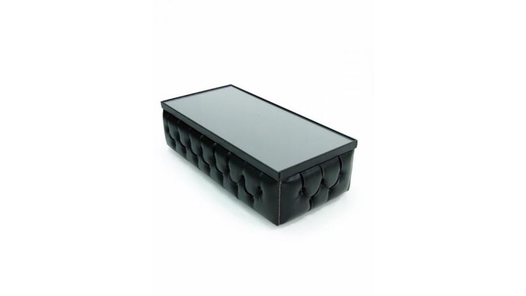 Coffee Table – Rectangle – Black Chesterfield | Rental Coffee Table – Rectangle – Black Chesterfield | Rental